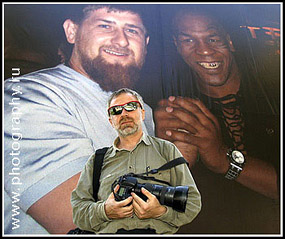 Ramzan Kadyrov, Mike Tyson and me, Gudermes, Chechnya 2005