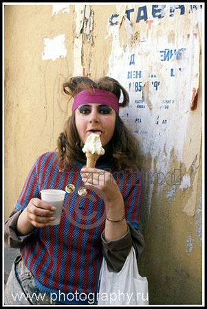 Nadja, pank-girl, Arbat st., Moscow.