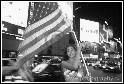 Times square on Sunday, German in N.Y.